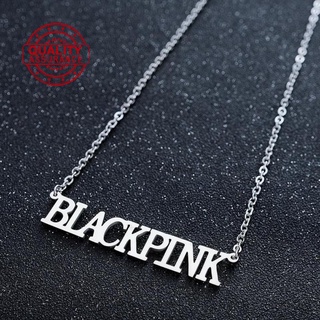 BLACKPINK Surrounding LISA JISOO ROSE JENNIE Same Style Stainless Clavicle Support Necklace E3J9