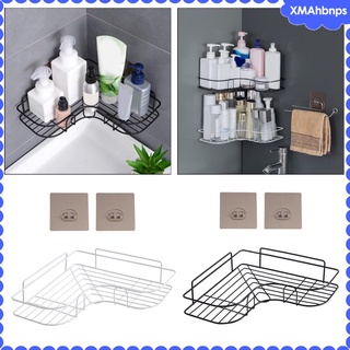 [xmahbnps] estante de ducha de esquina, organizador de ducha, estante de ducha montado en la pared con adhesivo (sin taladrar), estante de almacenamiento para