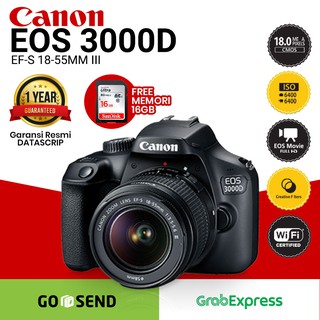 Cámara CANON EOS 3000D Kit (EF S18-55 III) cámara ORIGINAL DSLR oficial garantizado
