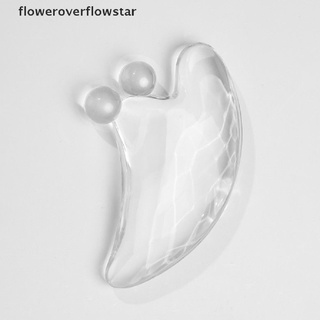 Floweroverflowstar face gua sha board facial scraping plate face body massage tool heart-shaped FFS