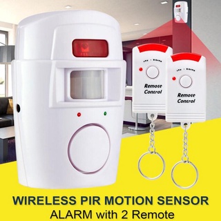 *bw pir sensor de movimiento alarma inalámbrico hogar garaje caravana con 2 controles remotos