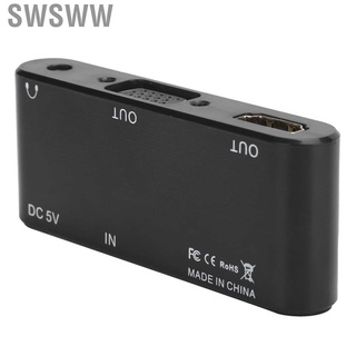 swsww hdmi a vga/audio/hdmi convertidor de audio video adaptador para dvd/ps3/laptop/set top box