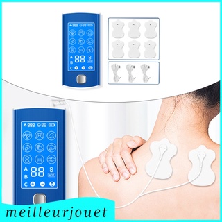 [meilleurjouet] tens unit masajeador eléctrico estimulador muscular 9 modos tens máquina para espalda hombro brazo rodilla deporte portátil para (1)