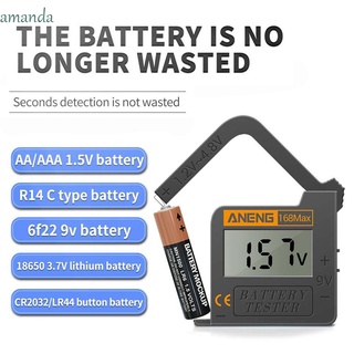 AMANDA Universal Capacidad Digital Estado de la batería Probador de batería 168Max Portátil Batería de Litio Alta precisión Pila de botón Indicador de capacidad