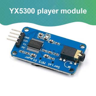 1PCS YX5300 UART TTL Serial Control MP3 Reproductor De Música Módulo Soporte MP3/Ond Micro SD/SDHC Tarjeta Para Arduino/AVR/ARM/PIC 3.2-5.2V DC ELD (1)