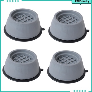 [lavhy] 4 almohadillas antivibración para lavadora, prevenir el ruido, mover temblores, caminar, antideslizantes, almohadillas para lavadora