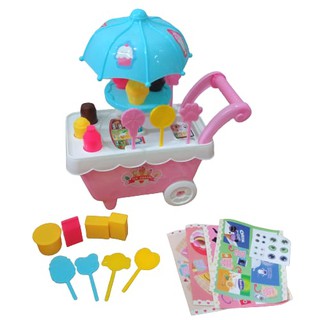 Carrito de helado carro de juguetes de los niños de helado carro carro conjunto de helados tienda juguetes (4)