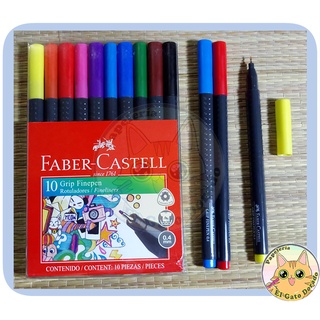 Faber-Castell Grip Finepen plumón/rotulador 0.4mm 10pz