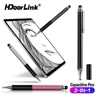 Hdoorlink Lápiz Capacitivo Universal 2 En 1 De Pantalla Táctil Clip Para Teléfono Inteligente/Tableta/Herramienta De Dibujo