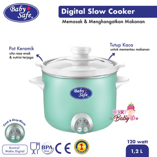 Baby Safe Digital Slow Cooker 1.2 litros multifuncional LB07M MPASI equipo BBS077