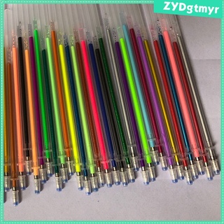 repuestos de bolígrafos de gel de 60/100 colores - recambios de tinta de pluma de neón fluorescente para adultos, libros para colorear, álbum de recortes, dibujo, bricolaje