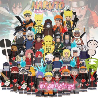 Naruto Minifigures Juguetes kakashi Madara Minato Comic Dibujos Animados Bloques De Construcción Compatible Lego