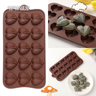 Wwax decoración De silicón/herramientas para hornear en casa/cocina/decoración De decoración 3D 15-Moldes De corazón para Chocolate