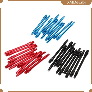 [evzbj] 30 piezas 2BA dardos medianos aluminio ejes dardos tallos, negro rojo azul