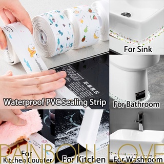[1Roll Kitchen Waterproof and Mildew PVC Sealing Strip] [Sink Corner Living Room Sink Moisture-proof Tape] [Bathroom Corner Line Stickers] (1)
