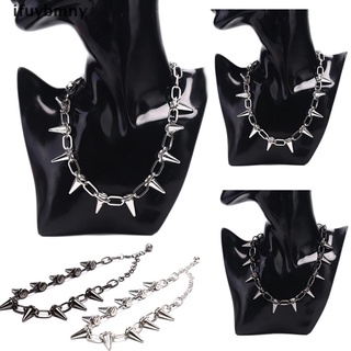 Ifuybmny New Spike Rivet Punk Collar Necklace Goth Rock Biker Link Chain Choker Jewelry MX