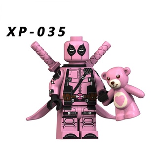 KT1004 Rosa Deadpool Minifiguras Lego Venom Batman Bloques Juguetes (5)