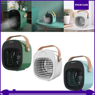 aire acondicionado portátil, 3 velocidades personal aire acondicionado ventilador con bandeja de hielo/agua sin ruido evaporativo enfriador de aire para