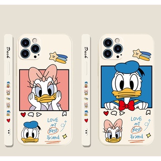 Disney Donald Duck Todo Incluido Funda Suave Para Huawei P50 P40 P30 P20 MATE 40 30 Pro Y7a Y6 Y9 Nova 7i 7 7se Borde Cuadrado Cubierta Trasera Del Teléfono