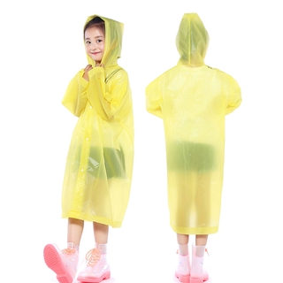 Lo:e~impermeable para niños Unisex impermeable Poncho de lluvia de manga larga con capucha (4)