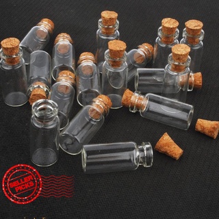 10 Unidades De 1 Ml Mini Tarro De Vidrio Pequeño Transparente Vacío Recipientes Botella De Deseos Frascos E4B3 P5F4