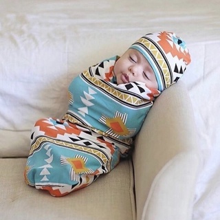 t1rou recién nacido envolver diadema sombrero conjunto bebé algodón recibir manta dormir envoltura gorra