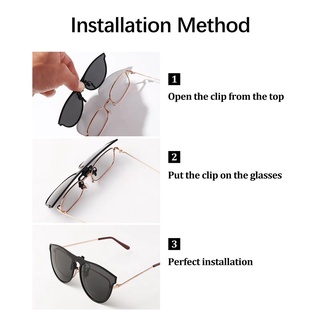 KORYES Unisex Gafas Polarizadas Moda Flip Up De Sol Clip-on Cuidado De La Visión Viaje Conducción Pesca Antideslumbrante Vintage Protección UV/Multicolor (7)