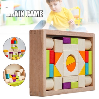 Wooden Stacking Toys for Children Shape Recognition Blocks Matching Puzzle Kids' Educational Preschool Learning Toy