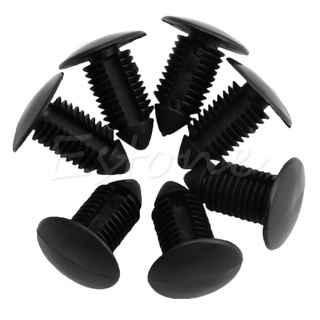 FENDER th 20 piezas de plástico para coche, color negro, para parachoques, 11 mm, remache, clips de empuje