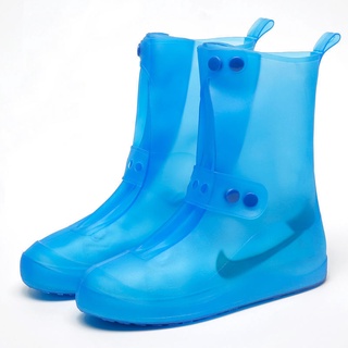 impermeable cubierta de zapatos al aire libre inyección de lluvia cubierta antideslizante gruesa resistente al desgaste adulto cubierta de zapatos impermeable lluvia bota cubierta para hombres y mujeres (2)