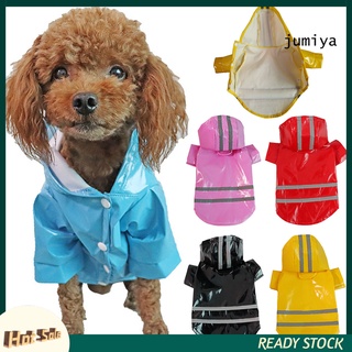 A-S perro reflectante impermeable impermeable Teddy cachorro con capucha chamarra abrigo ropa para mascotas (1)