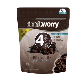 Quinoa Bites Con Chocolate Dont Worry 350g Botana Sin Azúcar