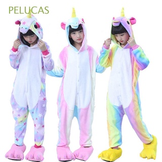 pelucas franela niños pijamas animal cosplay disfraz unicornio ropa de dormir niños regalos kigurumi zapatos de dibujos animados arco iris pijama