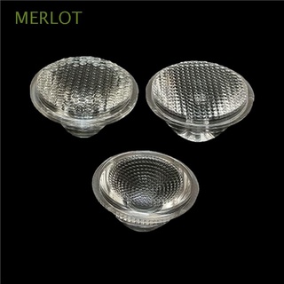 merlot grado reflector pmma diy lámpara led lente led bombilla collimator 20mm 5/8/10/15/30/45/60 grados óptico