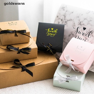 Goldswans Creative Simple style Gift box Kraft Paper DIY gift bag Candy box Party Supplies