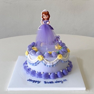 princess happy birthday cake topper bandera banderines cenicienta decoración de tartas suministros de cumpleaños estelle2 (8)