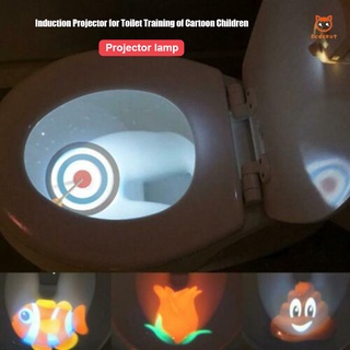Toilet Projector Light Motion-activated Sensor for 4 Different Themes Children Toilet Training