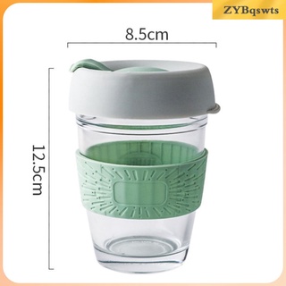 [2021 nuevo] 350 ml reutilizable taza de café anti-cracking cristal reciclable taza de agua potable botella de agua fría/calor botella de leche de vidrio