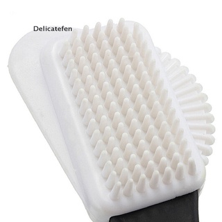[Delicatefen] Elegante cepillo de limpieza de 3 lados para gamuza Nubuck zapatos limpiador de botas