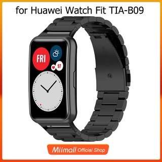 Huawei Watch Fit TIA-B09 Banda , Acero Inoxidable Premium De Reloj De Metal De Repuesto De La Correa Pulsera Para