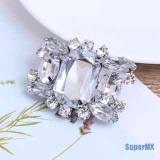 [SuperMX] 1 pieza de hebillas elegantes para zapatos de aleación con diamantes de imitación para mujer