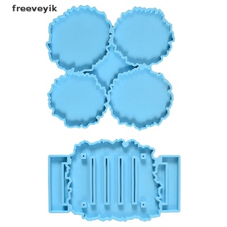 freeveyik posavasos soporte de resina epoxi molde conjunto de taza mat+soporte de silicona molde de fabricación de herramientas mx11 (1)