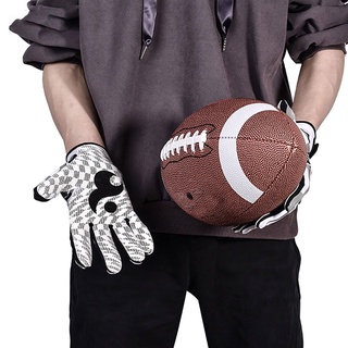 BOODUN Unisex Rugby guantes de fútbol americano antideslizantes transpirables de dedo completo