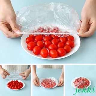 Kk-100 Pcs Food Storage Covers, Reusable Transparent Bowl Covers with Elastic