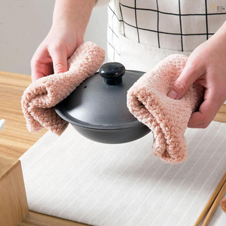 [tech] toallas suaves esponjosas de lana de coral paño de limpieza de cocina platos toallas absorbentes de agua de secado rápido multiusos suave pelusa libre de toallas para spa hoteles casa (6)