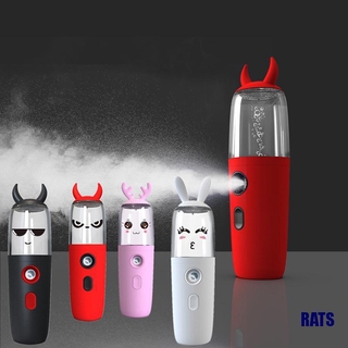 (ratas) Facial hidratante belleza instrumento de carga USB portátil Nano niebla Spray herramienta