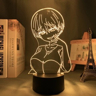 Uzaki Chan quiere colgar luz de noche Led para decoración de dormitorio regalo luz de noche Anime 3d lámpara Uzaki Chan quiere pasar el rato