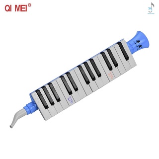 Mei Qm27A 27 Teclas Keybokard armónica Portátil Melodica Instrumentos musicales Para principiantes estudiantes Azul