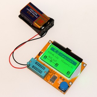 kiss*9V LCD Digital Transistor probador LCR-T4 ESR medidor 12864 capacidad de retroiluminación