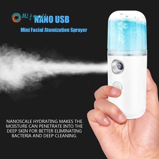 30ml usb práctico nano spray mister facial hidratante niebla pulverizador portátil